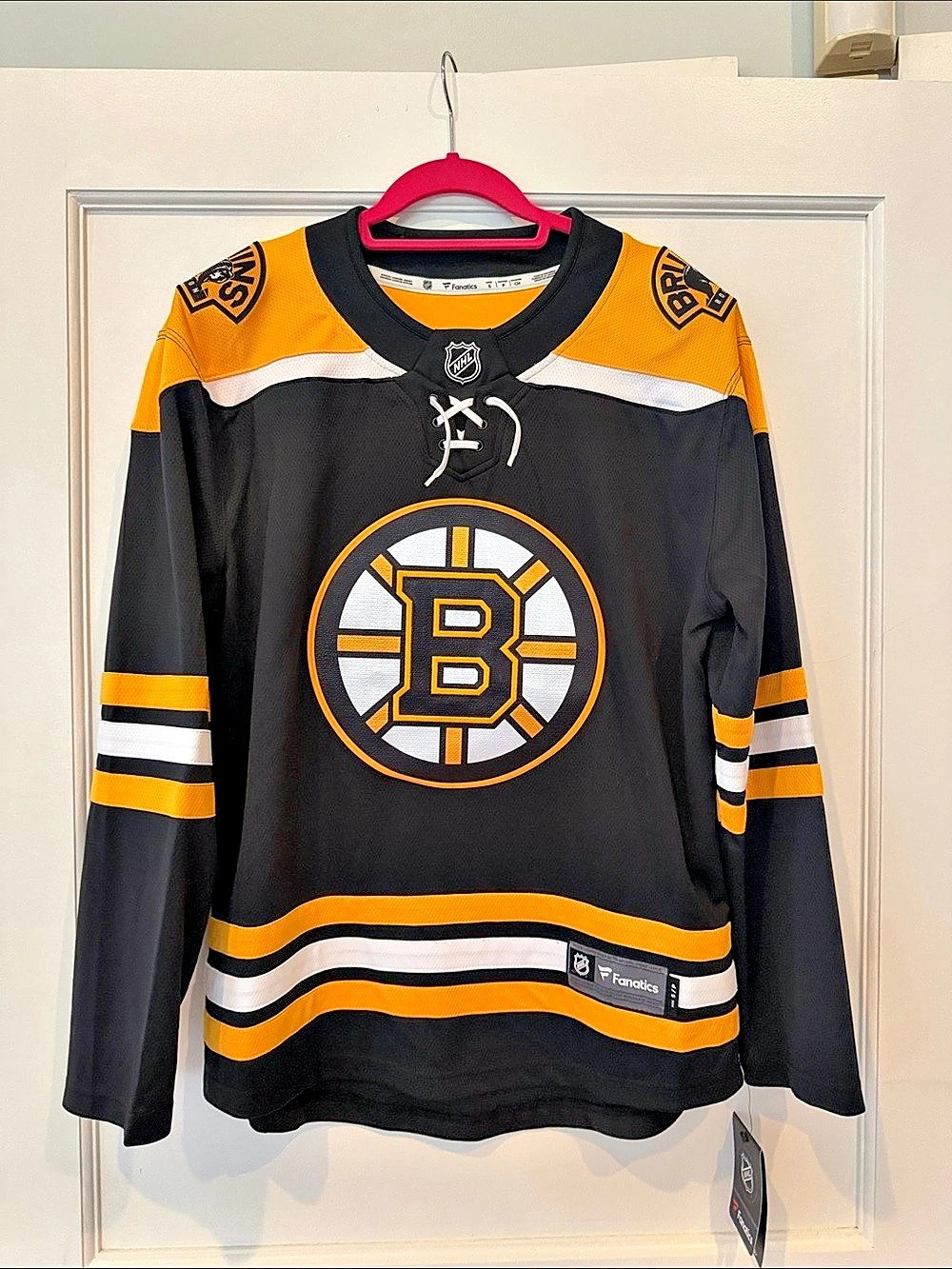 Fanatics Boston Bruins Breakaway Home Jersey Black & Yellow Small